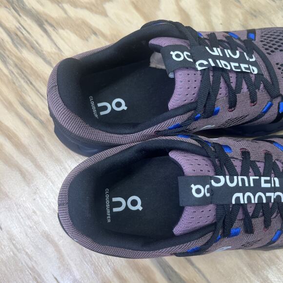 On Cloudsurfer Black Cobalt Running Trail Shoes Sneakers Women's Size 9.5 - Picture 11 of 12